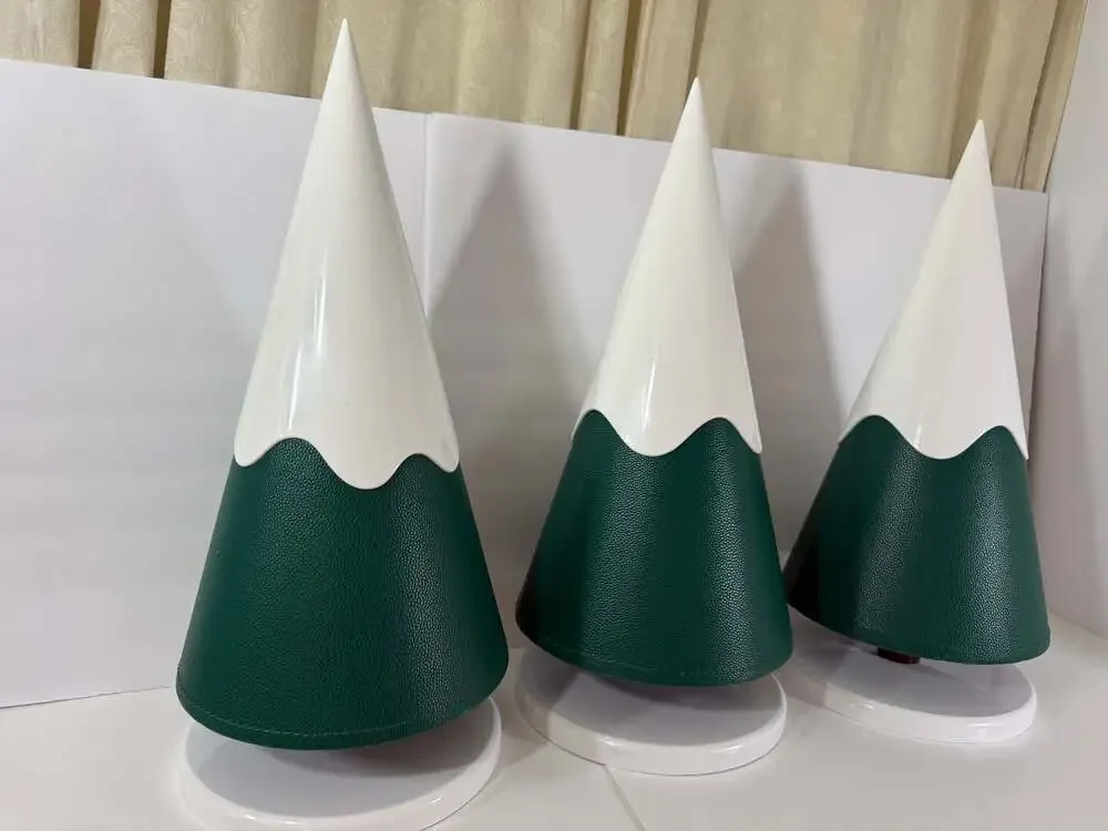 Decorative Faux Leather Christmas Trees, Storefront or Window Decor
